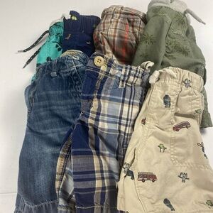 3T BOY shorts lot of 7 Oshkosh, Carters, Baby Gap